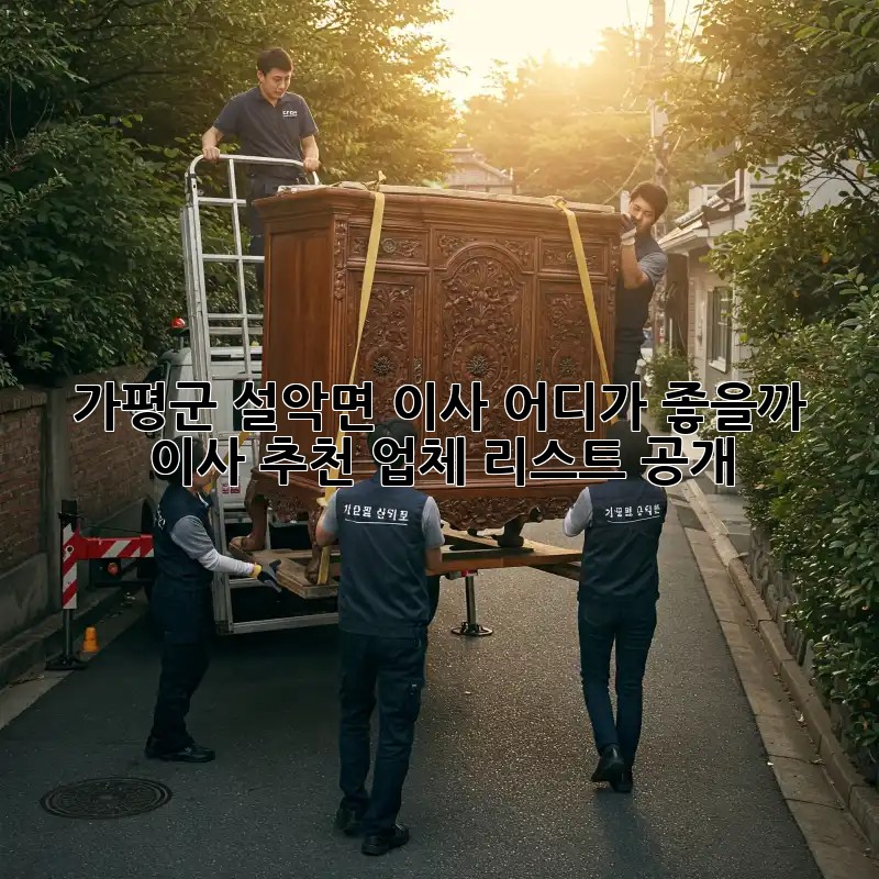 가평군 설악면 이사, 어디가 좋을까? 🚚💨 이사 추천 업체 리스트 공개!