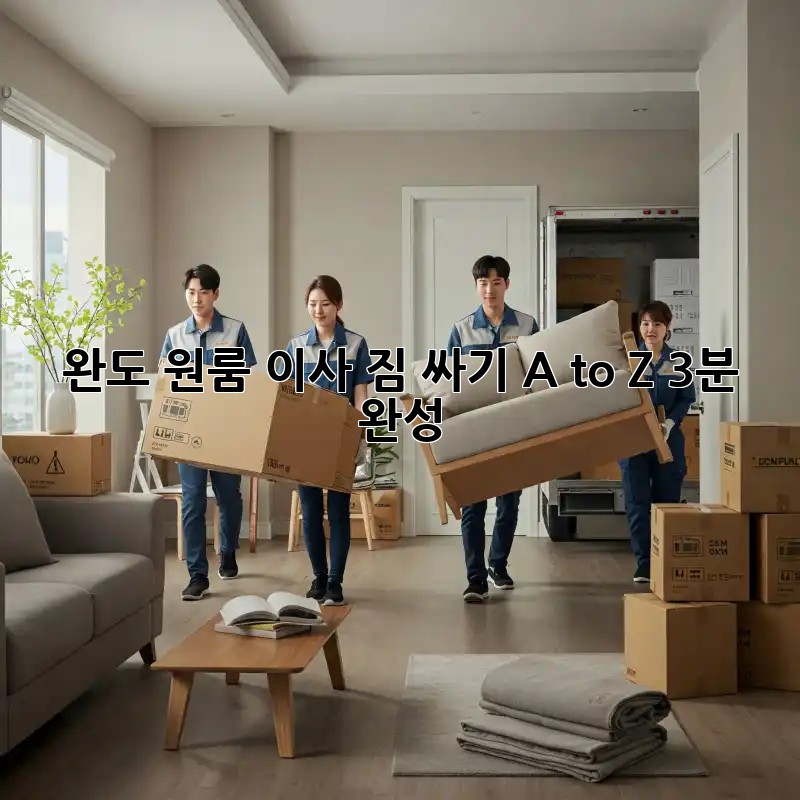 완도 원룸 이사, 짐 싸기 A to Z (3분 완성) 📦
