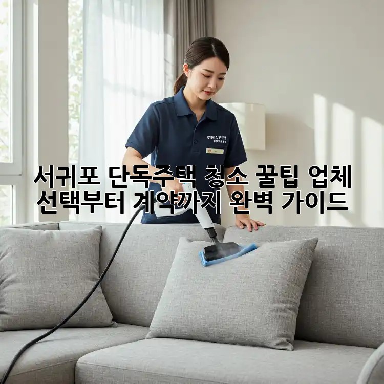 서귀포 단독주택 청소 꿀팁🍯: 업체 선택부터 계약까지 완벽 가이드!
